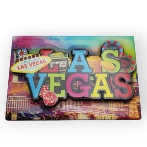 Las Vegas Magnet Fridge Magnetic Souvenir Tourist Travel Sin City Nevada Country